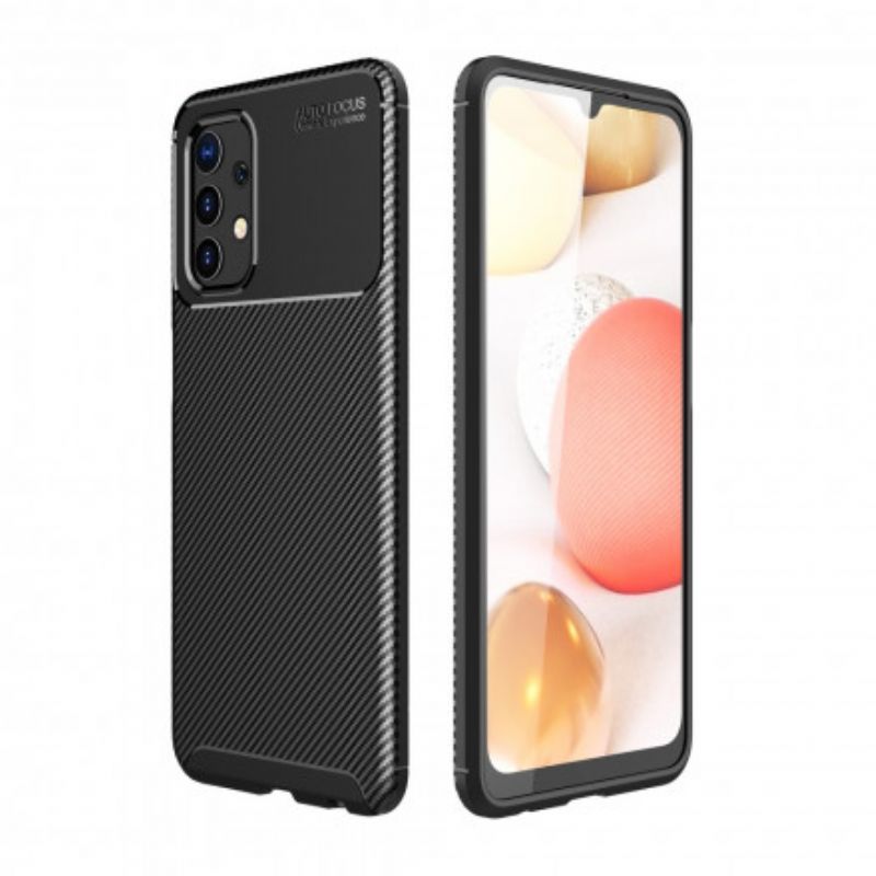 Cover Samsung Galaxy A32 4G Fleksibel Kulfibertekstur