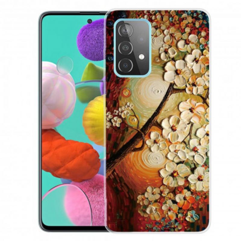 Cover Samsung Galaxy A32 4G Fleksible Blomster