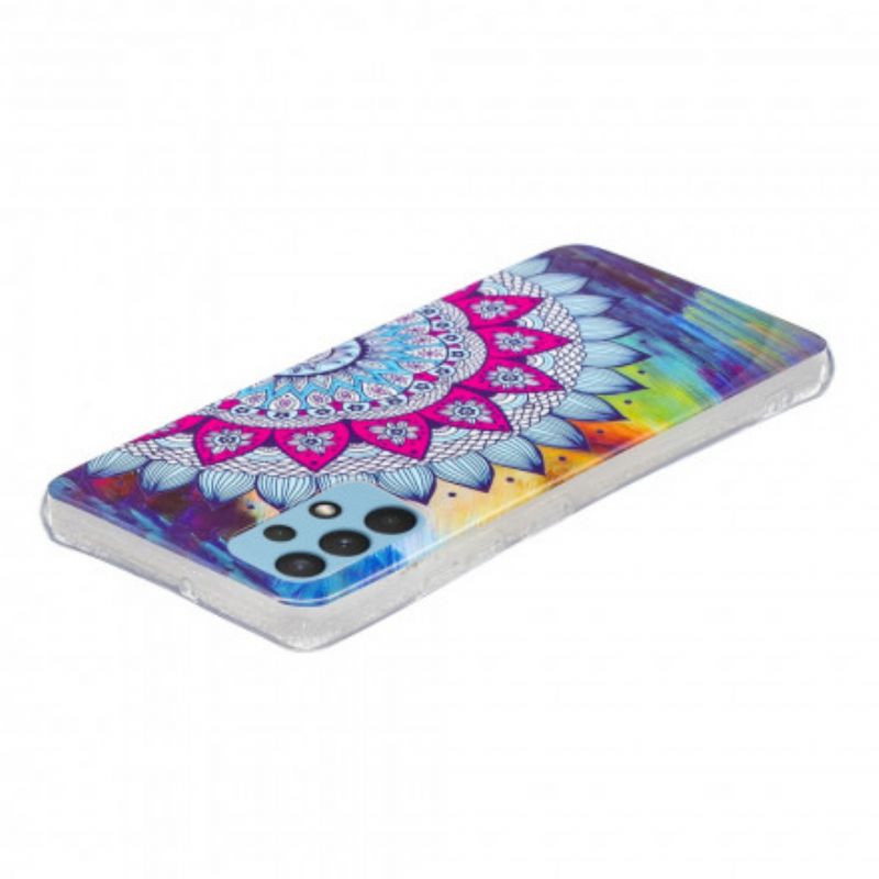 Cover Samsung Galaxy A32 4G Fluorescerende Farverig Mandala