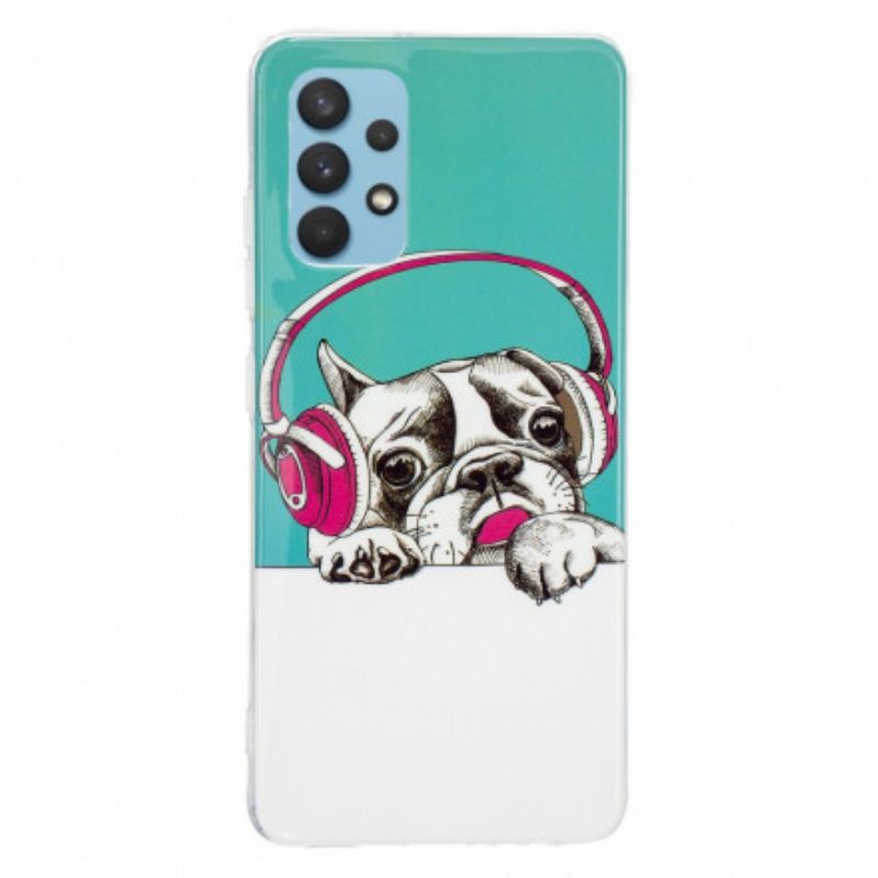 Cover Samsung Galaxy A32 4G Fluorescerende Hund