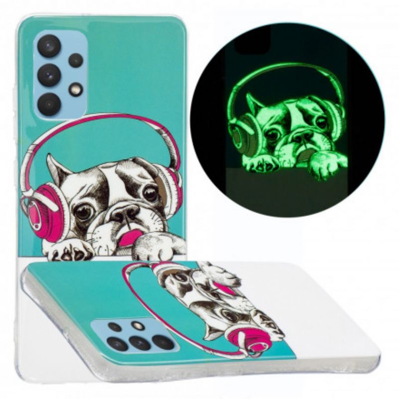 Cover Samsung Galaxy A32 4G Fluorescerende Hund