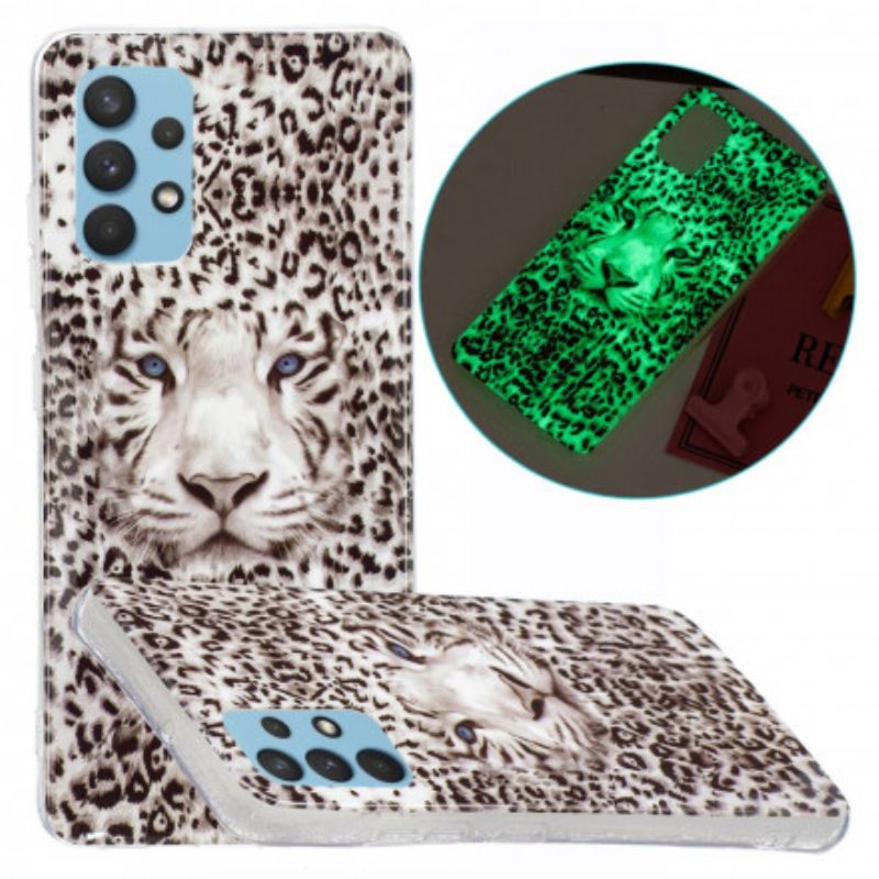 Cover Samsung Galaxy A32 4G Fluorescerende Leopard