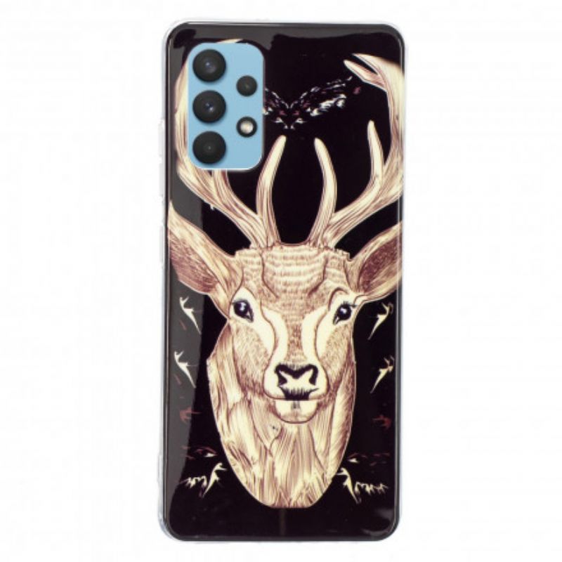 Cover Samsung Galaxy A32 4G Fluorescerende Majestic Stag