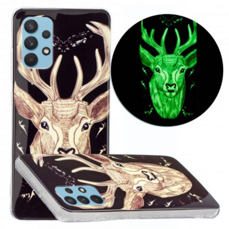 Cover Samsung Galaxy A32 4G Fluorescerende Majestic Stag