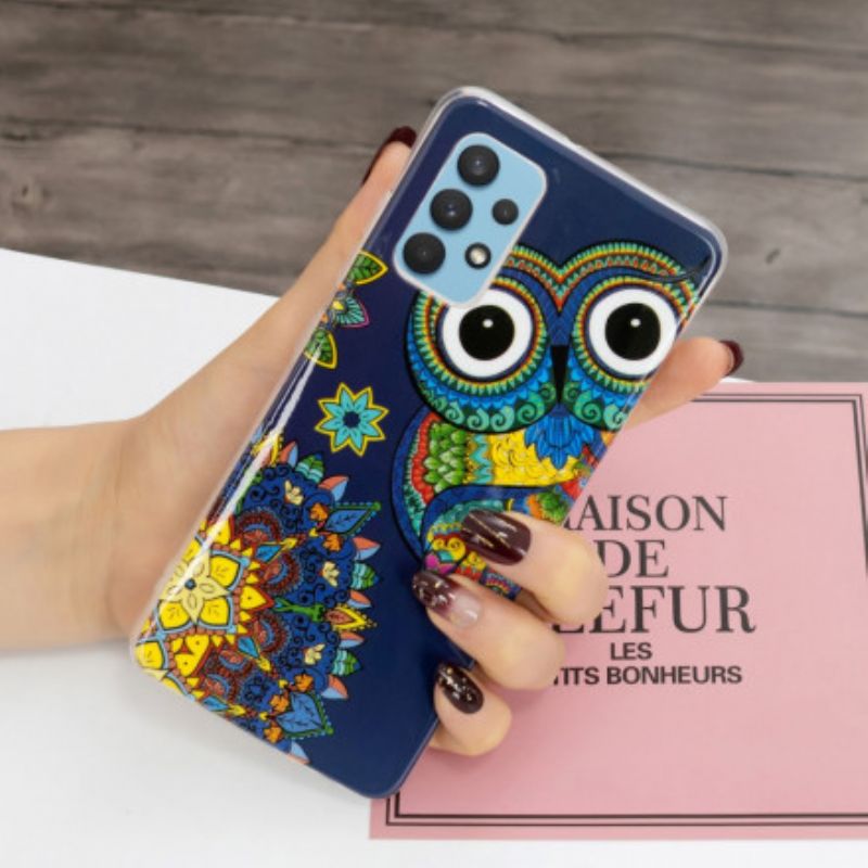 Cover Samsung Galaxy A32 4G Fluorescerende Mandalaugle