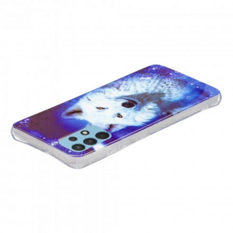 Cover Samsung Galaxy A32 4G Fluorescerende Wolf Series