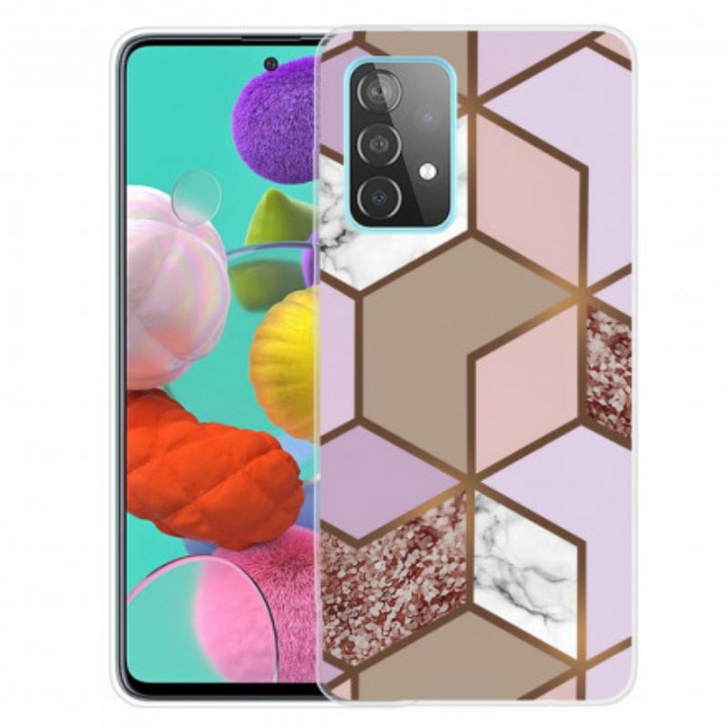 Cover Samsung Galaxy A32 4G Geometrisk Marmor