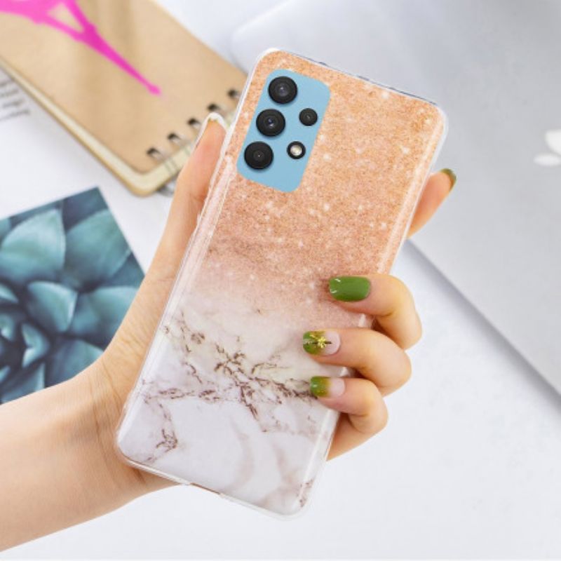 Cover Samsung Galaxy A32 4G Glitter Marmor