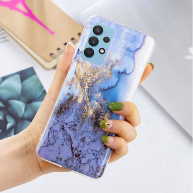 Cover Samsung Galaxy A32 4G Klassisk Marmor