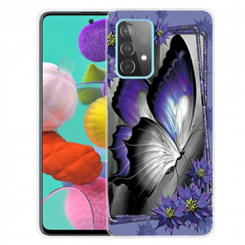 Cover Samsung Galaxy A32 4G Kongelig Sommerfugl