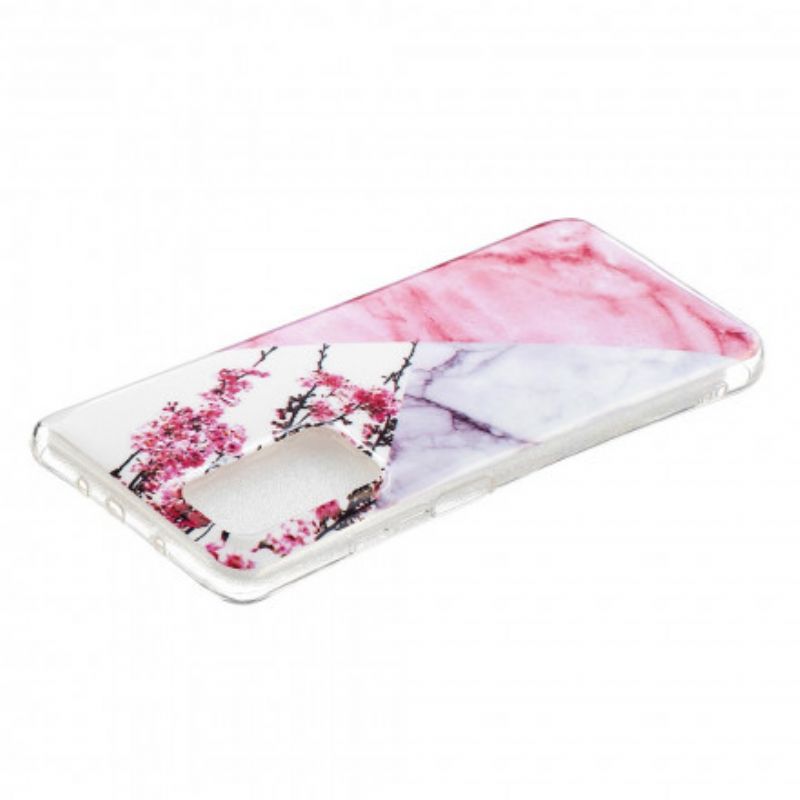 Cover Samsung Galaxy A32 4G Marmoreret Blommeblomst