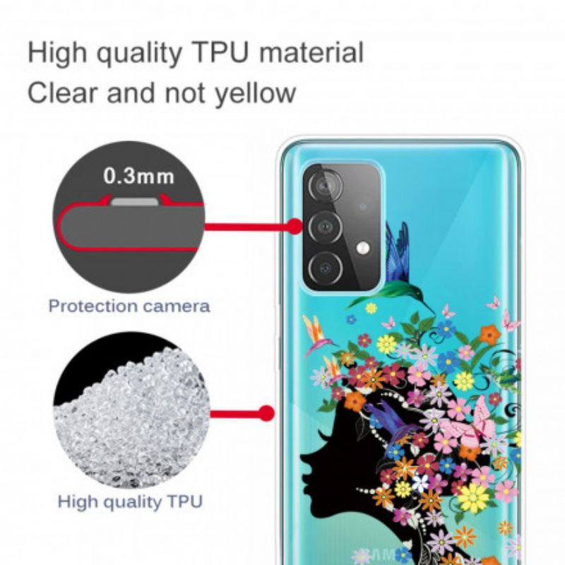 Cover Samsung Galaxy A32 4G Smukt Blomsterhoved