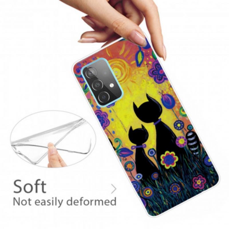 Cover Samsung Galaxy A32 4G Tegnefilm Kat