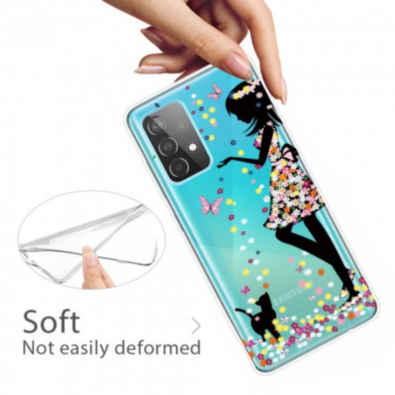 Cover Samsung Galaxy A32 4G Ung Blomst