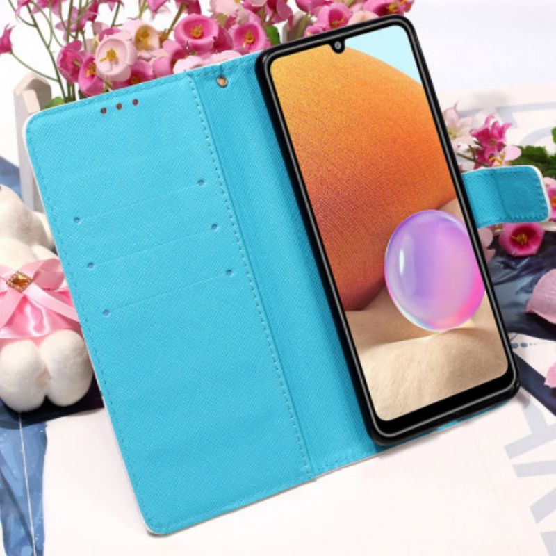 Flip Cover Samsung Galaxy A32 4G Akvarel Drømmefanger