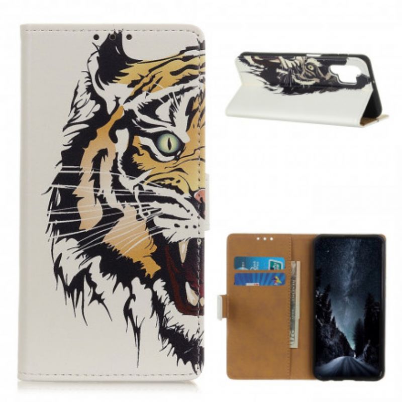 Flip Cover Samsung Galaxy A32 4G Hærd Tiger