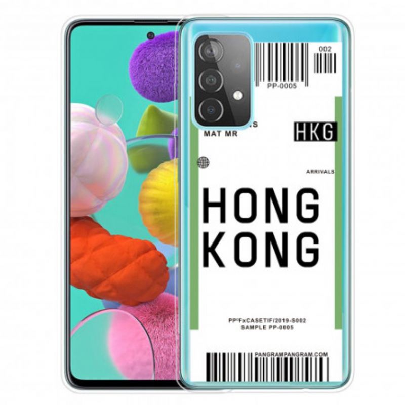 Mobilcover Samsung Galaxy A32 4G Boardingkort Til Hong Kong