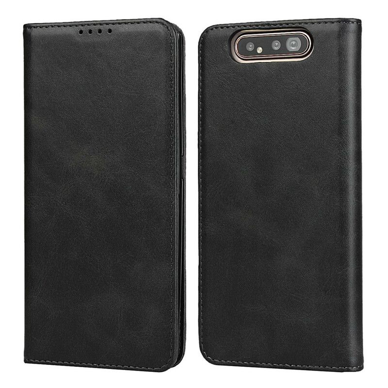 Cover Samsung Galaxy A90 / A80 Flip Cover Imiteret Lædersøm