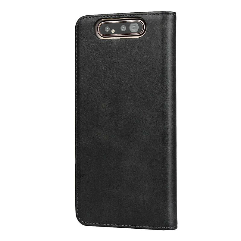 Cover Samsung Galaxy A90 / A80 Flip Cover Imiteret Lædersøm