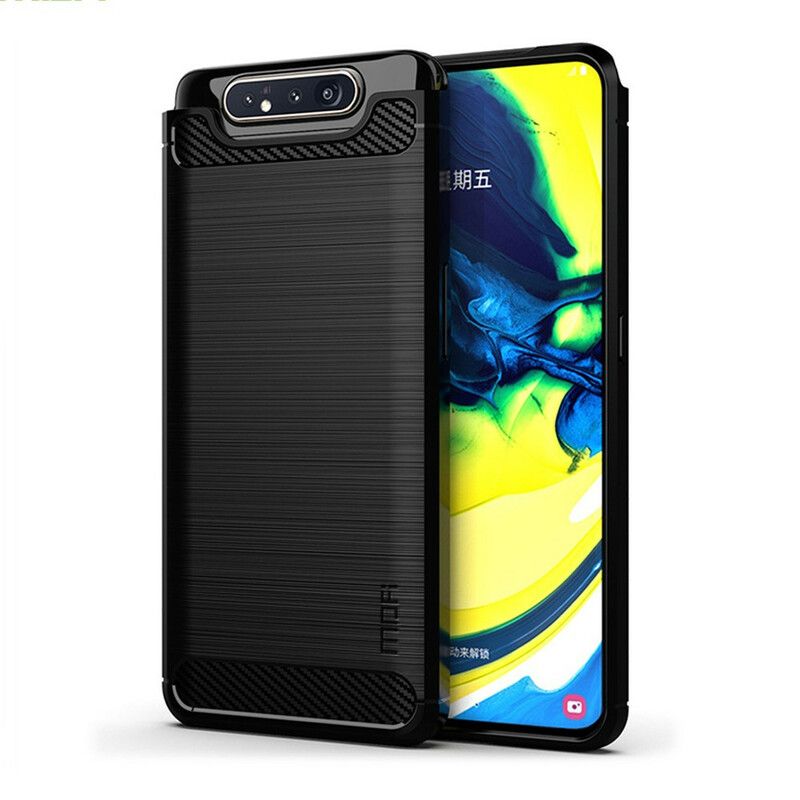 Cover Samsung Galaxy A90 / A80 Mofi Børstet Kulfiber