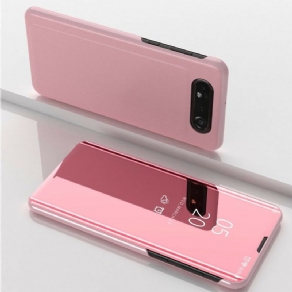 Cover Samsung Galaxy A90 / A80 Spejl Og Simiii Læder