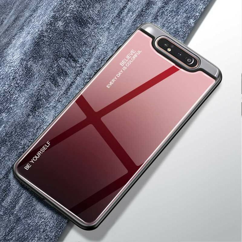 Cover Samsung Galaxy A90 / A80 Vær Dig Selv Hærdet Glas