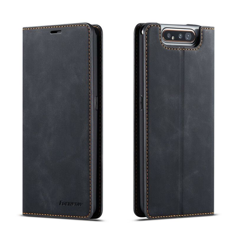 Flip Cover Samsung Galaxy A90 / A80 Lædereffekt Forwenw