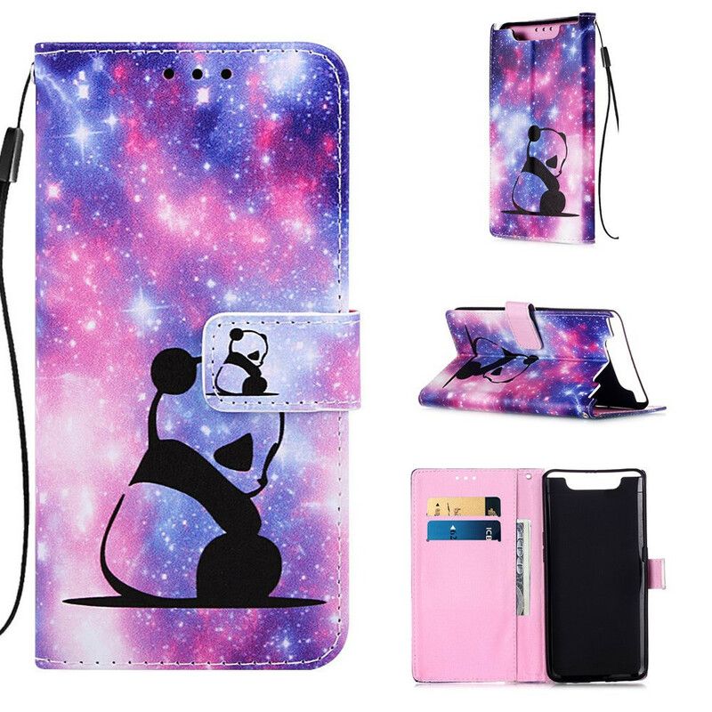 Flip Cover Samsung Galaxy A90 / A80 Panda Galaxy