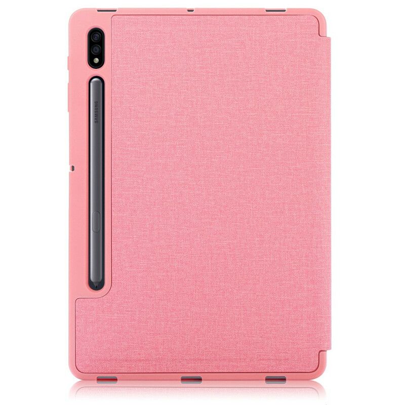 Cover Samsung Galaxy Tab S7 FE Origami Stoftekstur