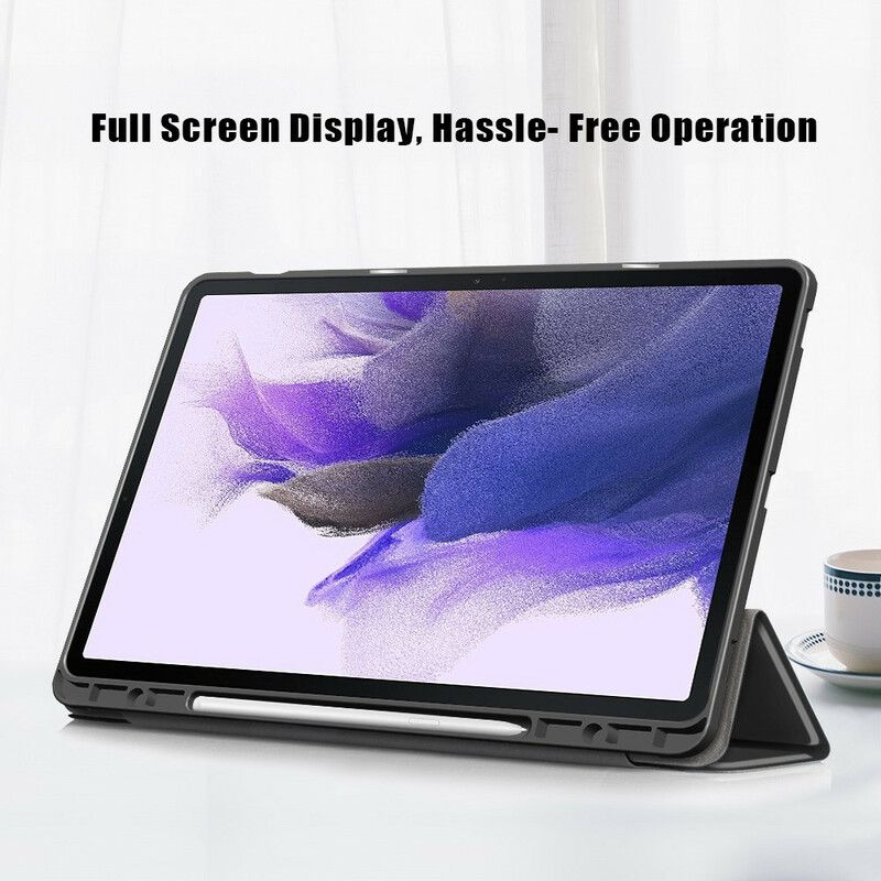 Cover Samsung Galaxy Tab S7 FE Tri-fold Forstærket Stylus Holder