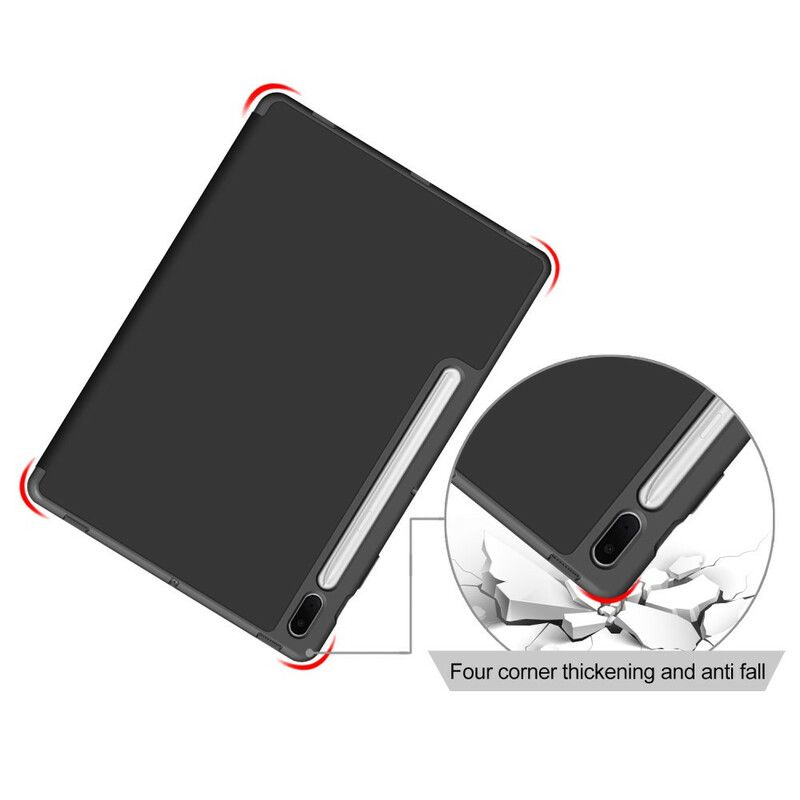 Cover Samsung Galaxy Tab S7 FE Tri-fold Forstærket Stylus Holder