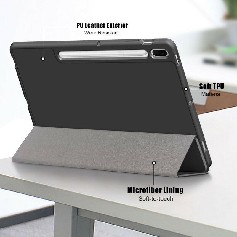 Cover Samsung Galaxy Tab S7 FE Tri-fold Forstærket Stylus Holder