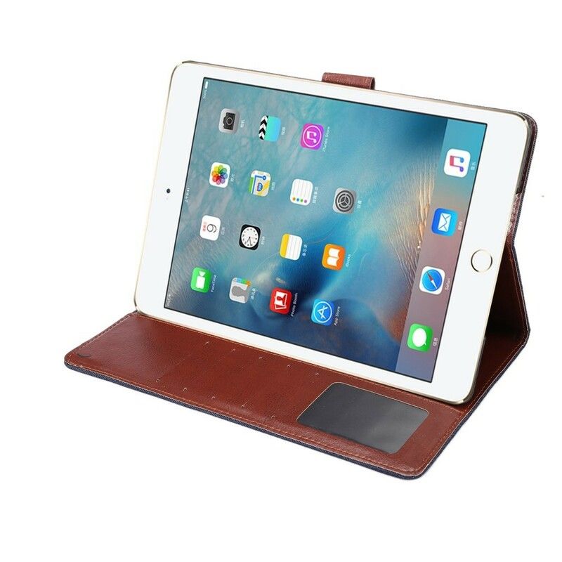 Flip Cover iPad 9.7" Tofarvede Jeans