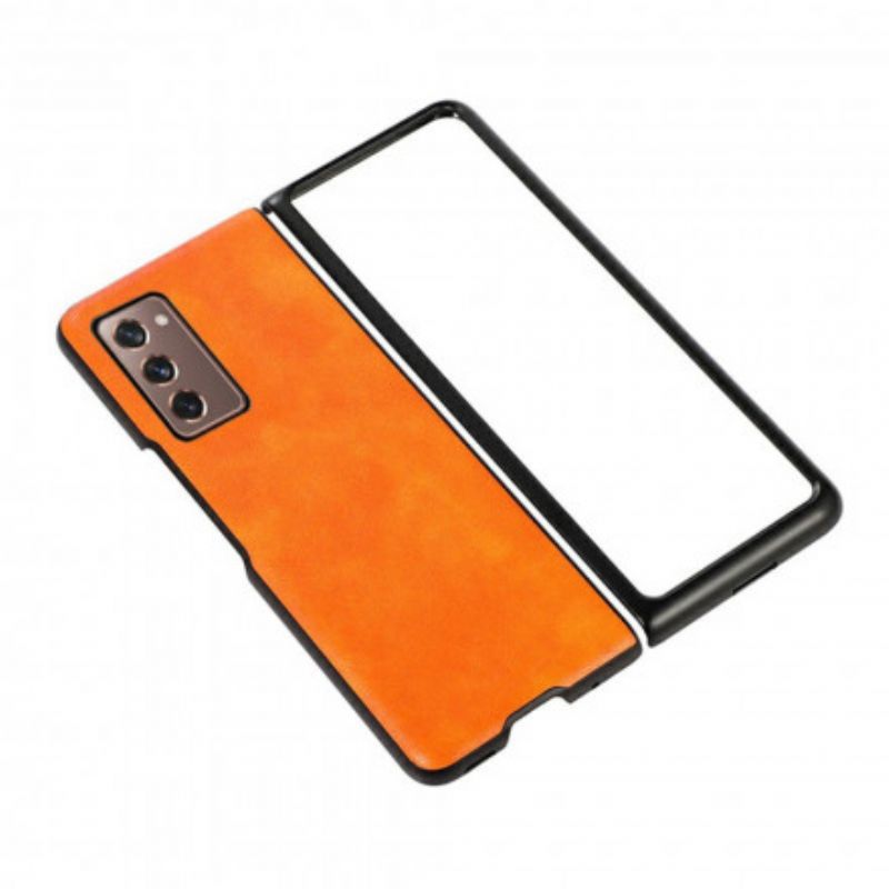 Cover Samsung Galaxy Z Fold 2 Faux Læder Farve