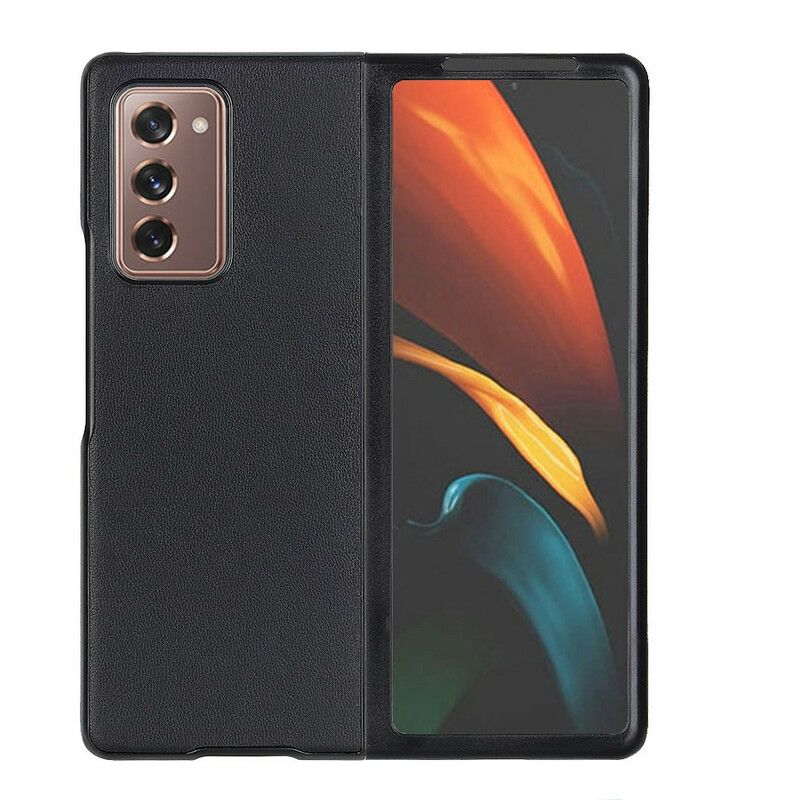 Cover Samsung Galaxy Z Fold 2 Hybrid Og Ægte Læder