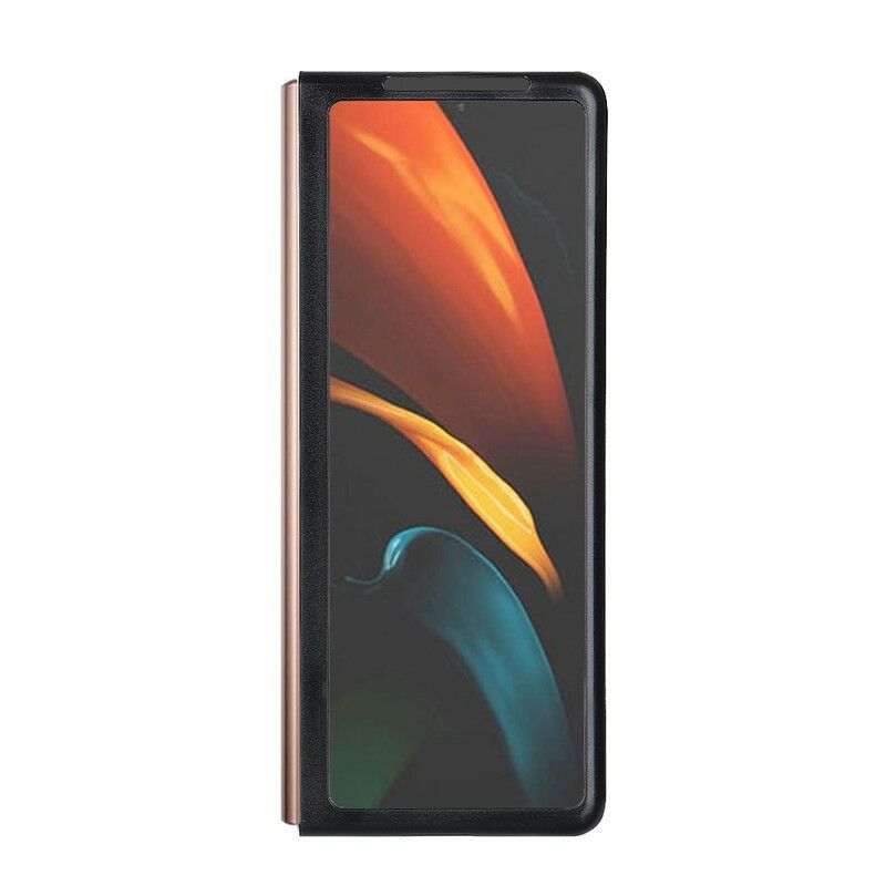 Cover Samsung Galaxy Z Fold 2 Hybrid Og Ægte Læder