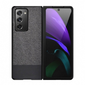 Cover Samsung Galaxy Z Fold 2 Imiteret Læder Og Stof