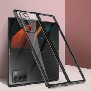 Cover Samsung Galaxy Z Fold 2 Transparente Metalliske Kanter Gkk