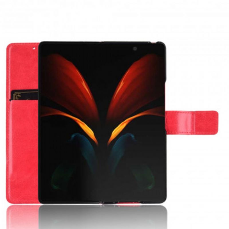 Flip Cover Samsung Galaxy Z Fold 2 Blinkende Kunstlæder