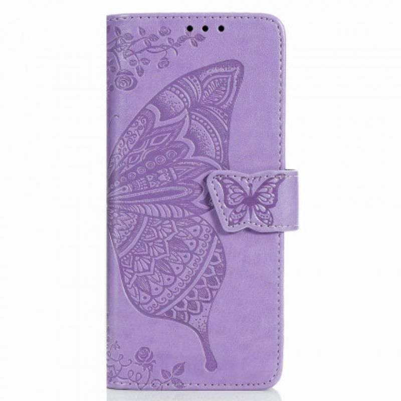 Flip Cover Samsung Galaxy Z Fold 2 Sommerfugledesign Med Snor