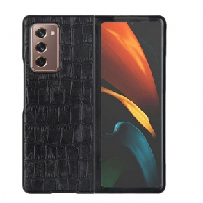 Mobilcover Samsung Galaxy Z Fold 2 Ægte Krokodillelæder