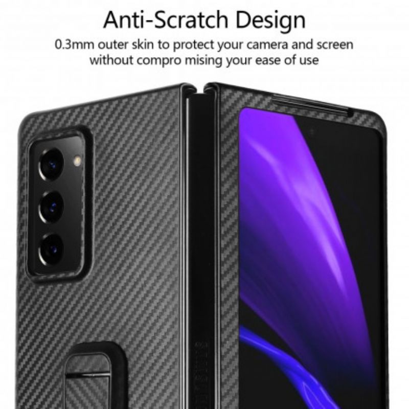 Mobilcover Samsung Galaxy Z Fold 2 Tekstureret Med Håndfri Support