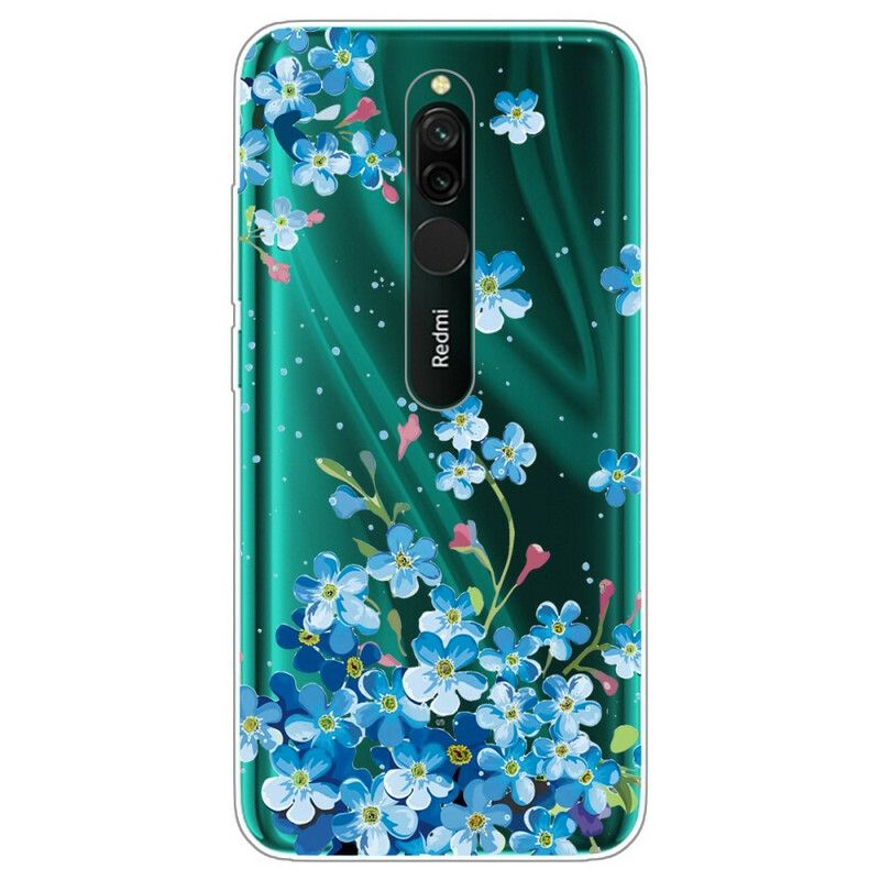 Cover Xiaomi Redmi 8 Buket Blå Blomster