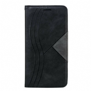 Cover Xiaomi Redmi 8 Flip Cover Wave Læderstil