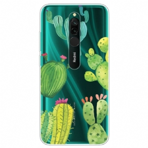 Cover Xiaomi Redmi 8 Kaktus Akvarel