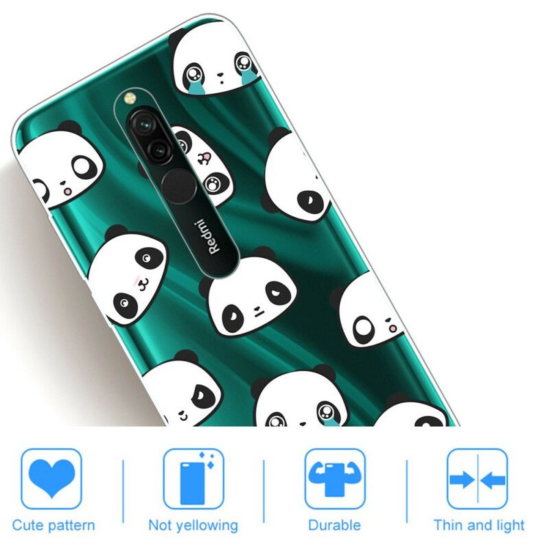 Cover Xiaomi Redmi 8 Sentimentale Pandaer