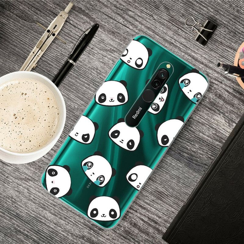 Cover Xiaomi Redmi 8 Sentimentale Pandaer