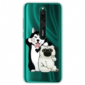 Cover Xiaomi Redmi 8 Sjove Hunde