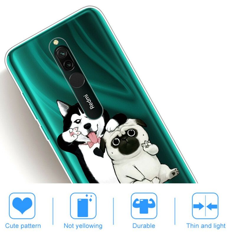 Cover Xiaomi Redmi 8 Sjove Hunde