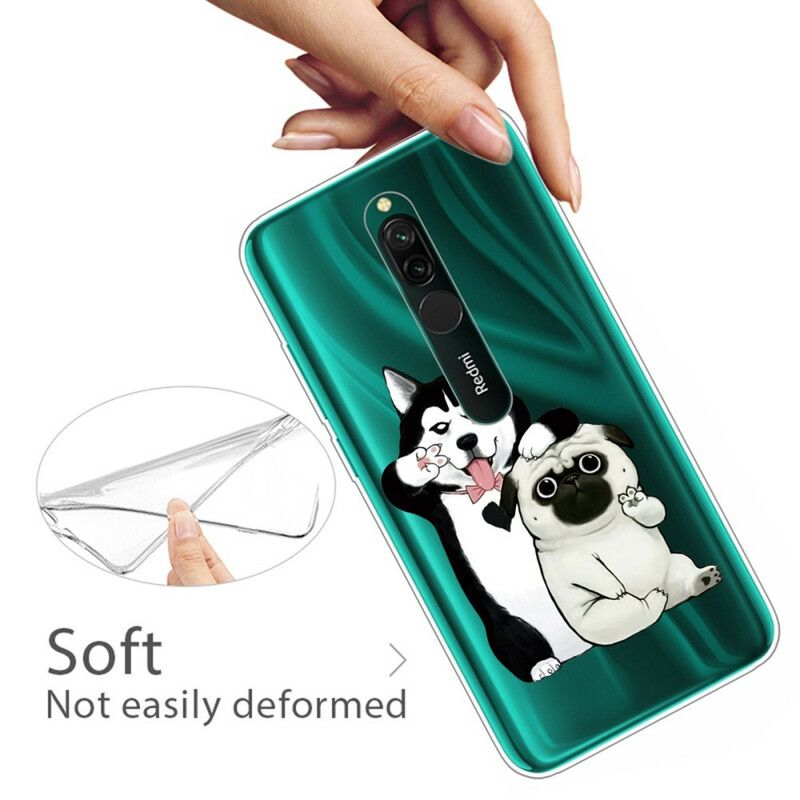 Cover Xiaomi Redmi 8 Sjove Hunde